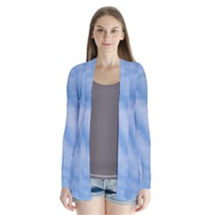 Wavy Clouds Drape Collar Cardigan by GiftsbyNature