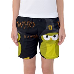 Who Is A Witch? - Yellow Women s Basketball Shorts by Valentinaart
