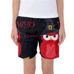 Who Is A Witch? - Red Women s Basketball Shorts by Valentinaart