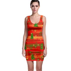 Christmas Magic Sleeveless Bodycon Dress by Valentinaart