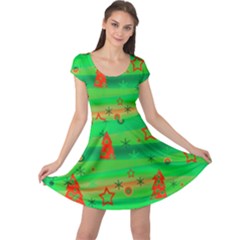 Xmas Magical Design Cap Sleeve Dresses by Valentinaart