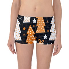 Orange Playful Xmas Boyleg Bikini Bottoms by Valentinaart