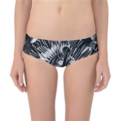 Black And White Passion Flower Passiflora  Classic Bikini Bottoms by yoursparklingshop