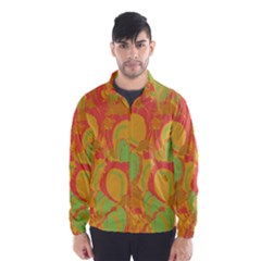 Orange Garden Wind Breaker (men) by Valentinaart