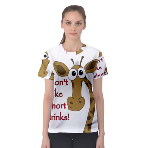 Giraffe Joke Women s Sport Mesh Tee by Valentinaart