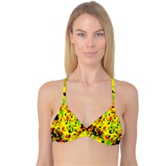 Fire Reversible Tri Bikini Top by Valentinaart