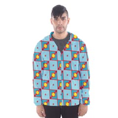 Shapes In Squares Pattern                                                                                                            Mesh Lined Wind Breaker (men) by LalyLauraFLM