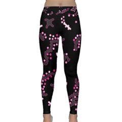 In My Mind - Pink Classic Yoga Leggings by Valentinaart