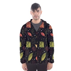 Autumn Flowers  Hooded Wind Breaker (men) by Valentinaart