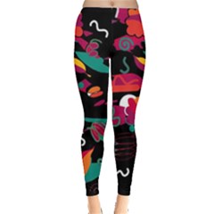 Colorful Abstract Art  Leggings  by Valentinaart