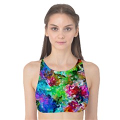 Colorful Strokes                                                                                                                Tank Bikini Top by LalyLauraFLM