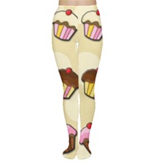 Colorful Cupcakes Pattern Women s Tights by Valentinaart