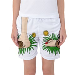 Barefoot In The Grass Women s Basketball Shorts by Valentinaart