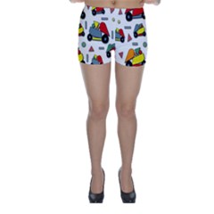Toy Cars Pattern Skinny Shorts by Valentinaart
