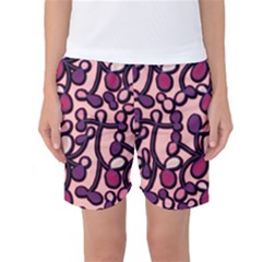 Pink And Purple Pattern Women s Basketball Shorts by Valentinaart