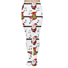 Xmas Song Pattern Women s Tights by Valentinaart