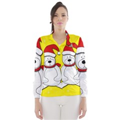 Polar Bear - Yellow Wind Breaker (women) by Valentinaart