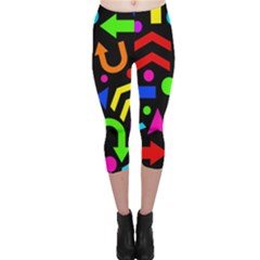 Right Direction - Colorful Capri Leggings  by Valentinaart