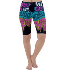 We Dont Grow Into Creativity We Grow Out Of It Cropped Leggings  by AnjaniArt