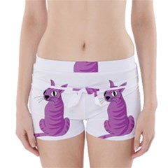 Purple Cat Boyleg Bikini Wrap Bottoms by Valentinaart