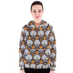 Sitpersian Cat Orange Women s Zipper Hoodie