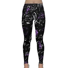 Abstract Mind - Purple Classic Yoga Leggings by Valentinaart