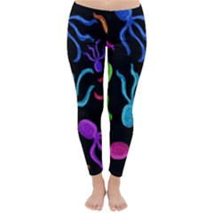 Colorful Octopuses Pattern Classic Winter Leggings by Valentinaart