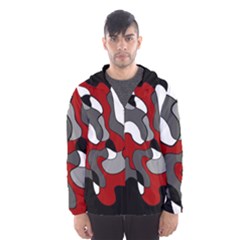 Creative Spot - Red Hooded Wind Breaker (men) by Valentinaart