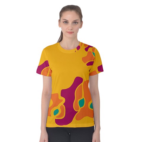 Colorful Creativity Women s Cotton Tee by Valentinaart