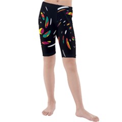 Colorful Twist Kids  Mid Length Swim Shorts by Valentinaart