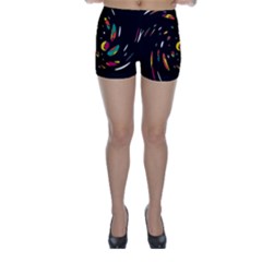 Colorful Twist Skinny Shorts by Valentinaart