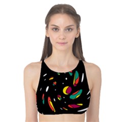 Colorful Twist Tank Bikini Top by Valentinaart