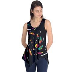 Colorful Twist Sleeveless Tunic by Valentinaart