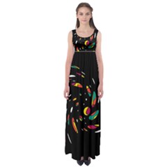 Colorful Twist Empire Waist Maxi Dress by Valentinaart