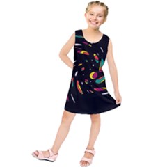 Colorful Twist Kids  Tunic Dress by Valentinaart