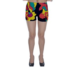 Colorful Spot Skinny Shorts by Valentinaart