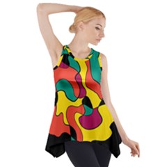 Colorful Spot Side Drop Tank Tunic by Valentinaart