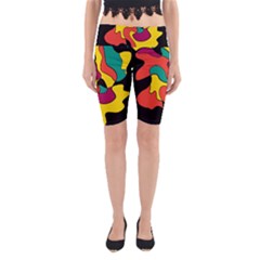 Colorful Spot Yoga Cropped Leggings by Valentinaart