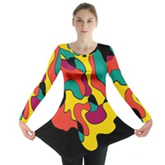 Colorful Spot Long Sleeve Tunic  by Valentinaart