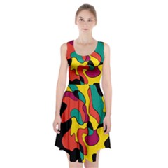 Colorful Spot Racerback Midi Dress by Valentinaart