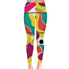 Colorful Windows  Leggings  by Valentinaart
