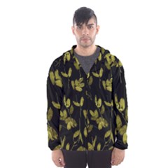 Dark Floral Print Hooded Wind Breaker (men) by dflcprintsclothing