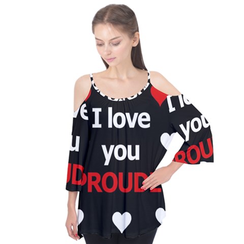 I Love You Proudly Flutter Tees by Valentinaart