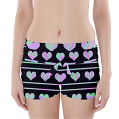 Pastel Harts Pattern Boyleg Bikini Wrap Bottoms by Valentinaart