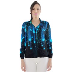 Abstract Stars Falling Wallpapers Hd Wind Breaker (women) by Brittlevirginclothing