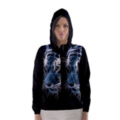 Ghost Tiger Hooded Wind Breaker (women) by Brittlevirginclothing