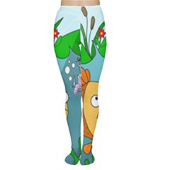 Fish And Worm Women s Tights by Valentinaart