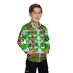 Smile And The Whole World Smiles With You Wind Breaker (kids) by pepitasart