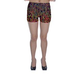 Red Corals Skinny Shorts by Valentinaart