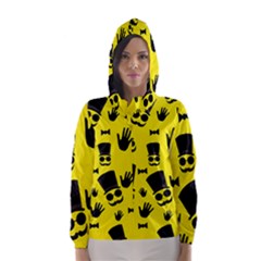 Gentlemen - Yellow Pattern Hooded Wind Breaker (women) by Valentinaart